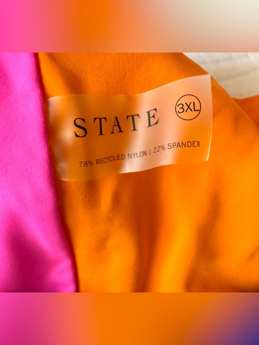 State The Label Swim Tank & Britches in Beach Ball 3XL tankini like new - Picture 4 of 9